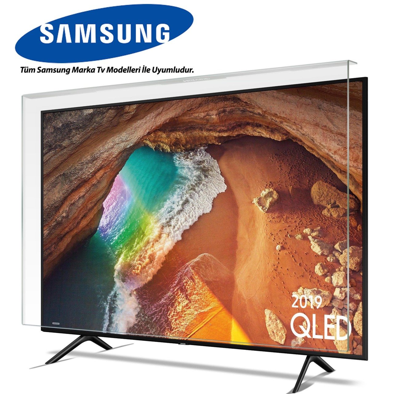 Samsung 40JU6570 Uyumlu TV Ekran Koruyucu