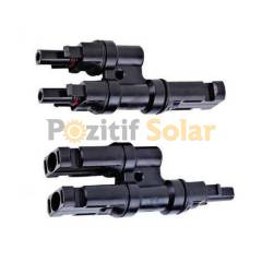 2 Lİ KONNEKTÖR (T BRANÇ) 5 ÇİFT  GÜNEŞ PANELİ  APARATI