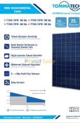 Tommatech 395W 400 Watt PERC Monokristal Güneş Paneli-Solar Panel 1.Sınıf A Class