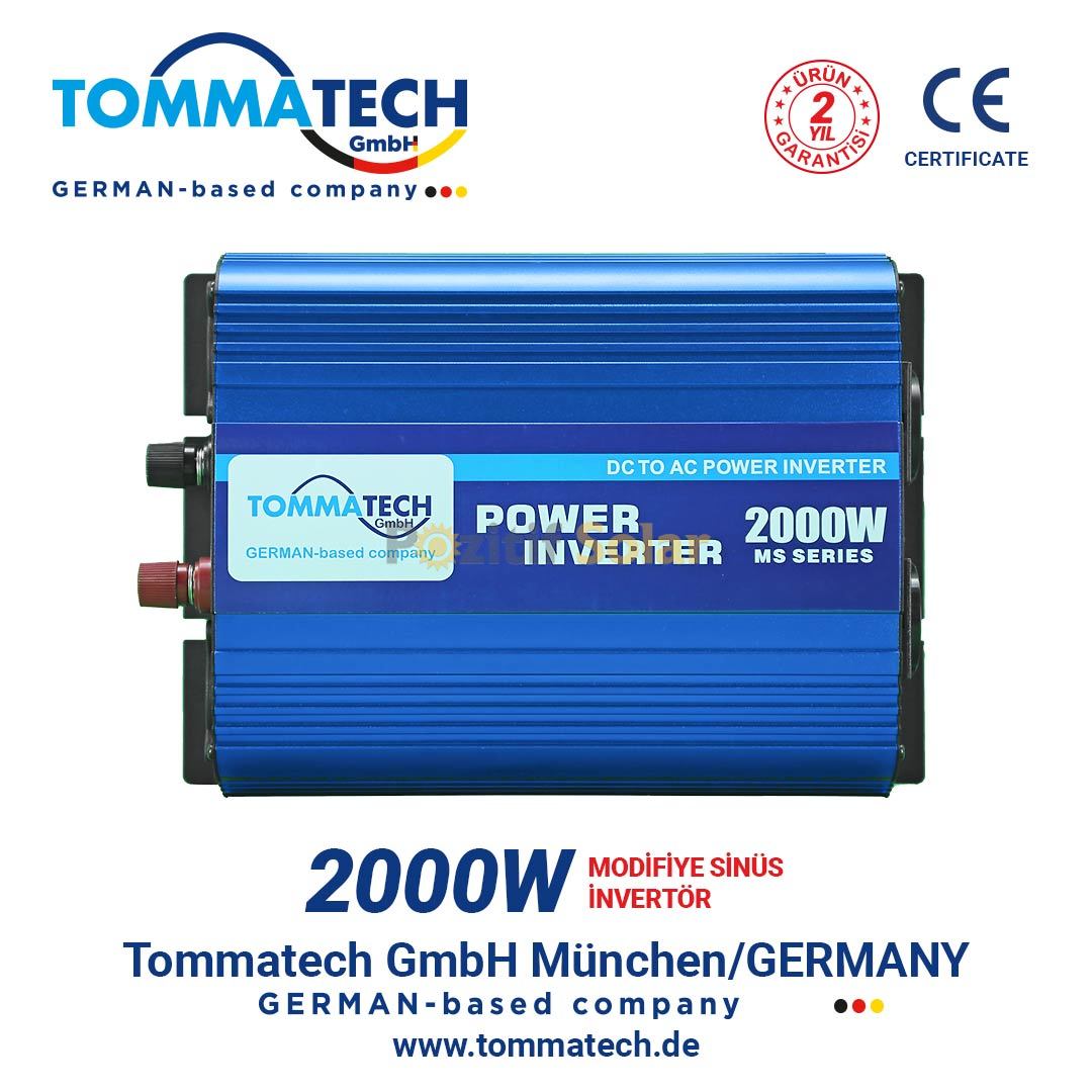 TOMMATECH 2000 W WATT 12 V Volt /220V ÇEVİRİCİ İNVERTER İNVERTÖR