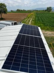 Güneş Paneli Montaj Aparatı 2 Panel İçin 6 Adet 30 cm Profil 6 Adet Klemp