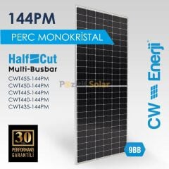 CW Enerji M6 455 Watt Half-Cut Multi Busbar Güneş Paneli