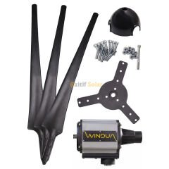 Windua Y2000 2 KW Rüzgar Türbini 12/24/48 Volt Yatay Eksen