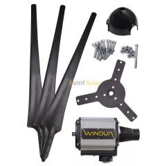 Windua Y5000 5 KW Rüzgar Türbini 12/24/48 Volt Yatay Eksen