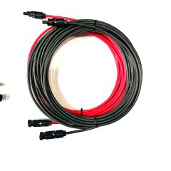 Çift MC4 Konnektörlü 6 mm Solar Kablo Kırmızı 15 mt Siyah 15 mt