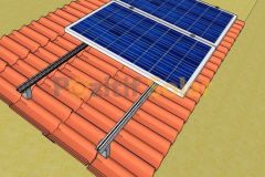 3 Adet Güneş Paneli İçin Aleminyum 4 Adet Orta Klemp 4 Adet Son Klemp