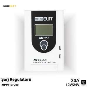 Mexxsun 30 Amper Mppt Solar Şarj Kontrol Cihazı Güneş Paneli Regülatörü