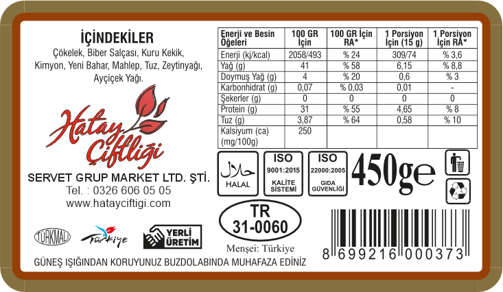 Yağlı Sürk (Baharatlı Çökelek)