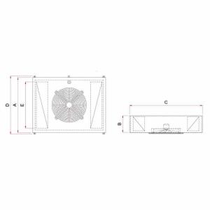 Azak Ktk 500 Evaporatör Tavan 2,7 M2 1x200