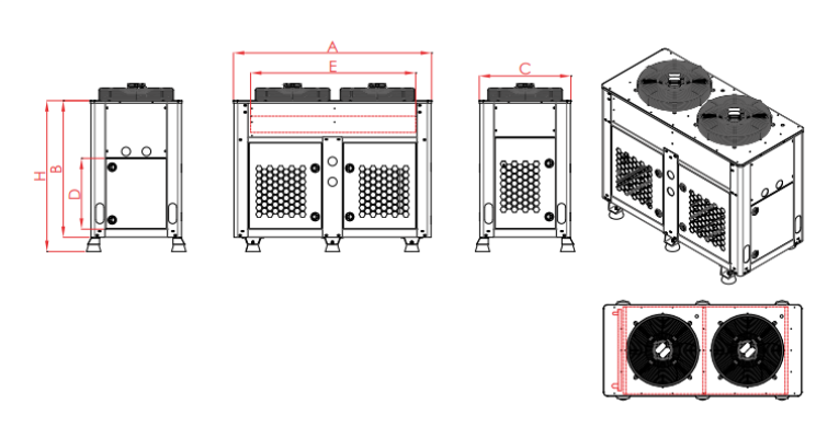 KBT 210-450 208 m² KABİNLİ KONDENSER