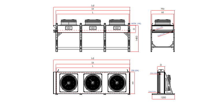 YD 120 263 122 m² KABİNLİ KONDENSER