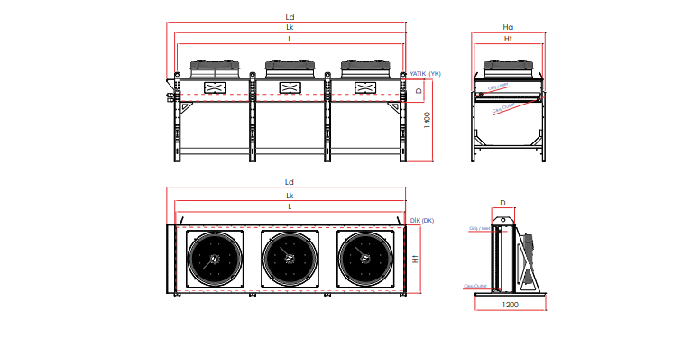 YD 405 380 405 m² KABİNLİ KONDENSER