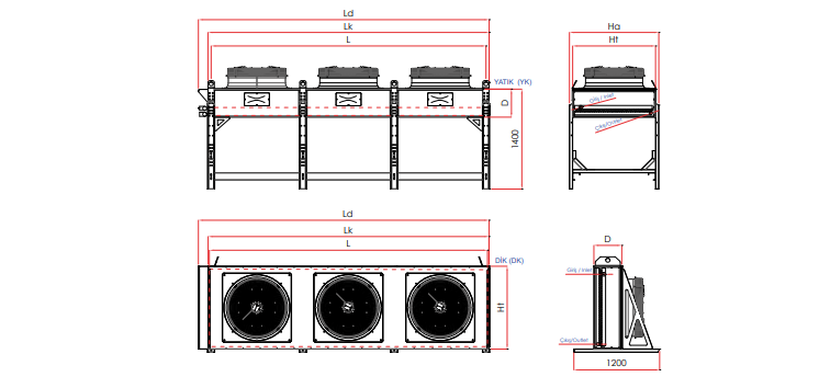 YDK 215 280 213 m² KABİNLİ KONDENSER