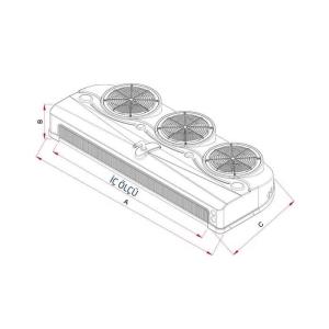 Azak AD-P 1070 Evaporatör Tavan 8,2 M2 3x200