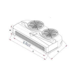 Azak AD-P 600 Evaporatör Tavan 4,1 M2 2x200