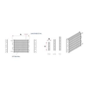 Azak Ays 340 Evaporatör 3'lü Yan 40x6 1,08 M2