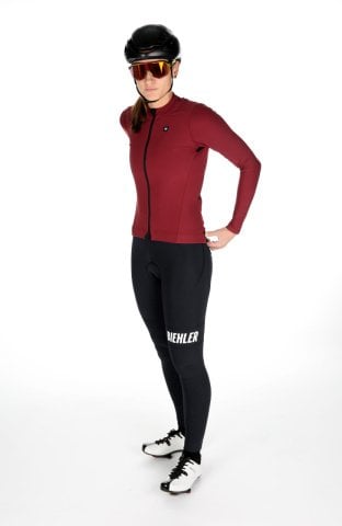 Women Thermal Rain Bib Tights Black