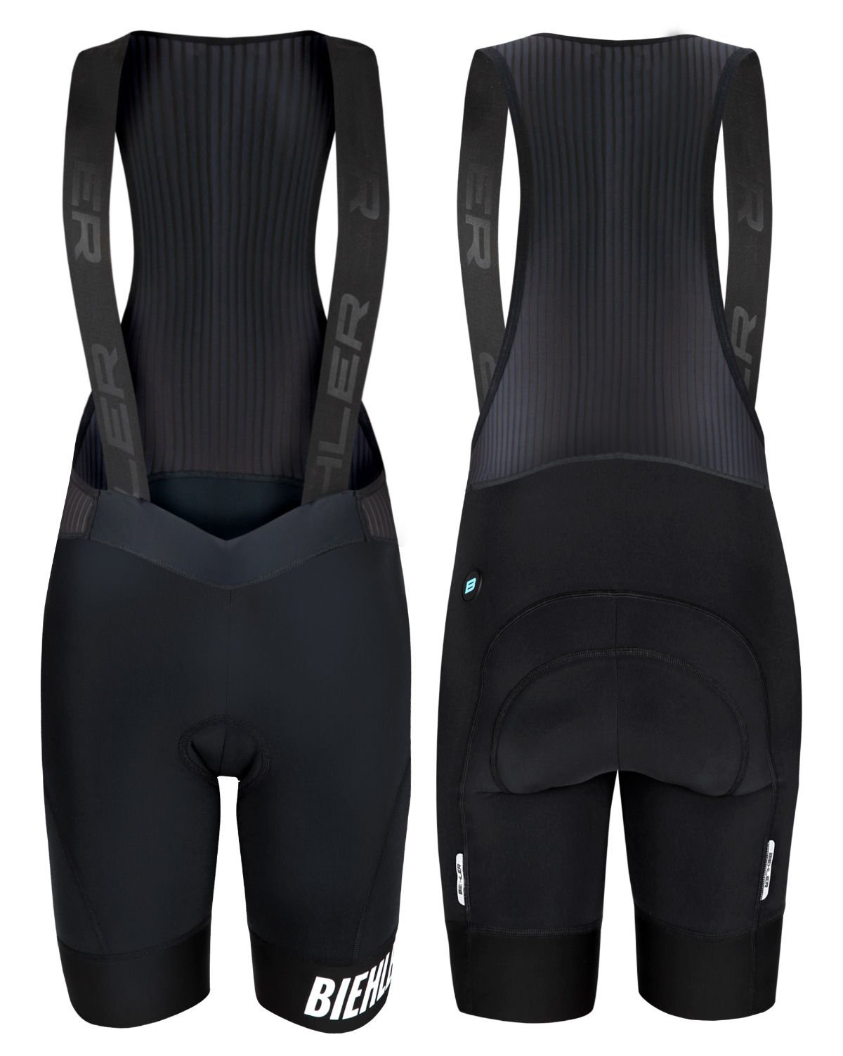 Women Thermal Rain Bib Shorts | Black