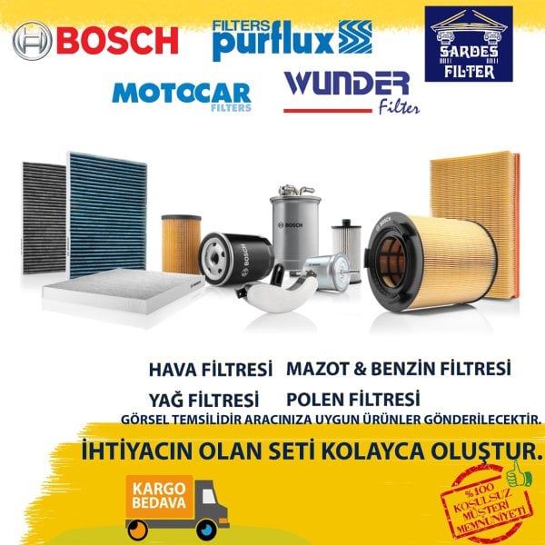 FFORD TRANSİT CONNECT 2002 - 2016 1.8 TDCİ 75 HP FİLTRE YAĞ BAKIM SETİ