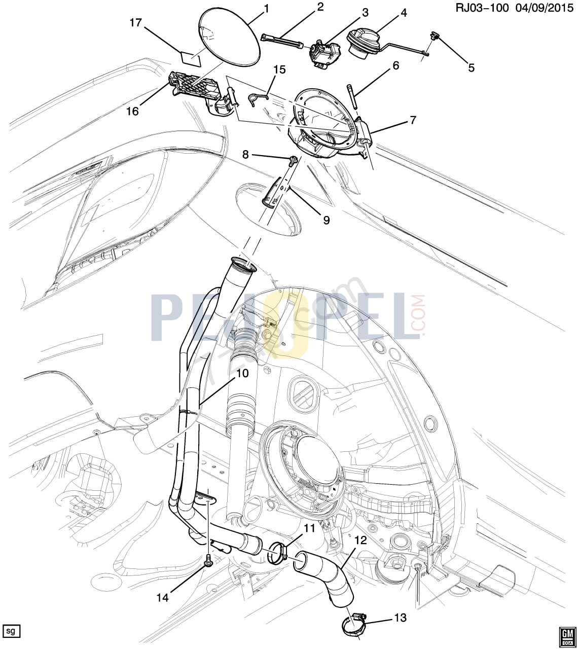 YAKIT DEPO DOLUM KAPAGI IC AVEO T300 12->