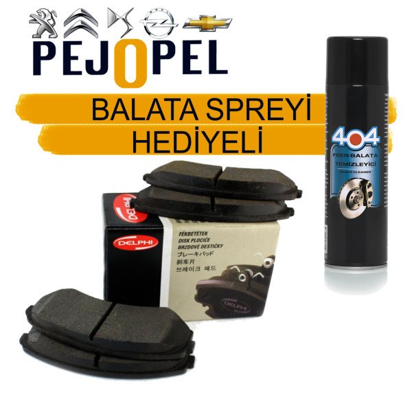 OPEL MERİVA A (2003-2010) ÖN FREN BALATASI LP1676