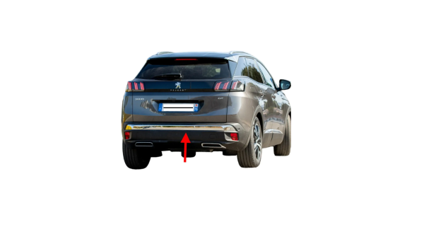PEUGEOT 3008 2016--> ( P84E ) ARKA TAMPON BANDI KAPLAMASI NİKELAJI