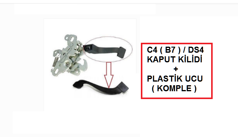 MOTOR KAPUT KİLİDİ C4 ( B7 ) / DS4 2012--> ( KOMPLE )