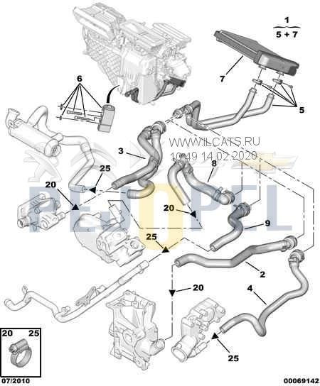 306 GTI/306 CC 00-04 1.6-2.0I XU10J4 KALORİFER HORTUMU