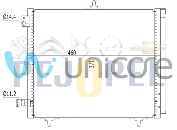 PEUGEOT & CITROEN  -- KLİMA RADYATÖRÜ C2 - C3 - C4 CACTUS - DS3 /  207 / 208