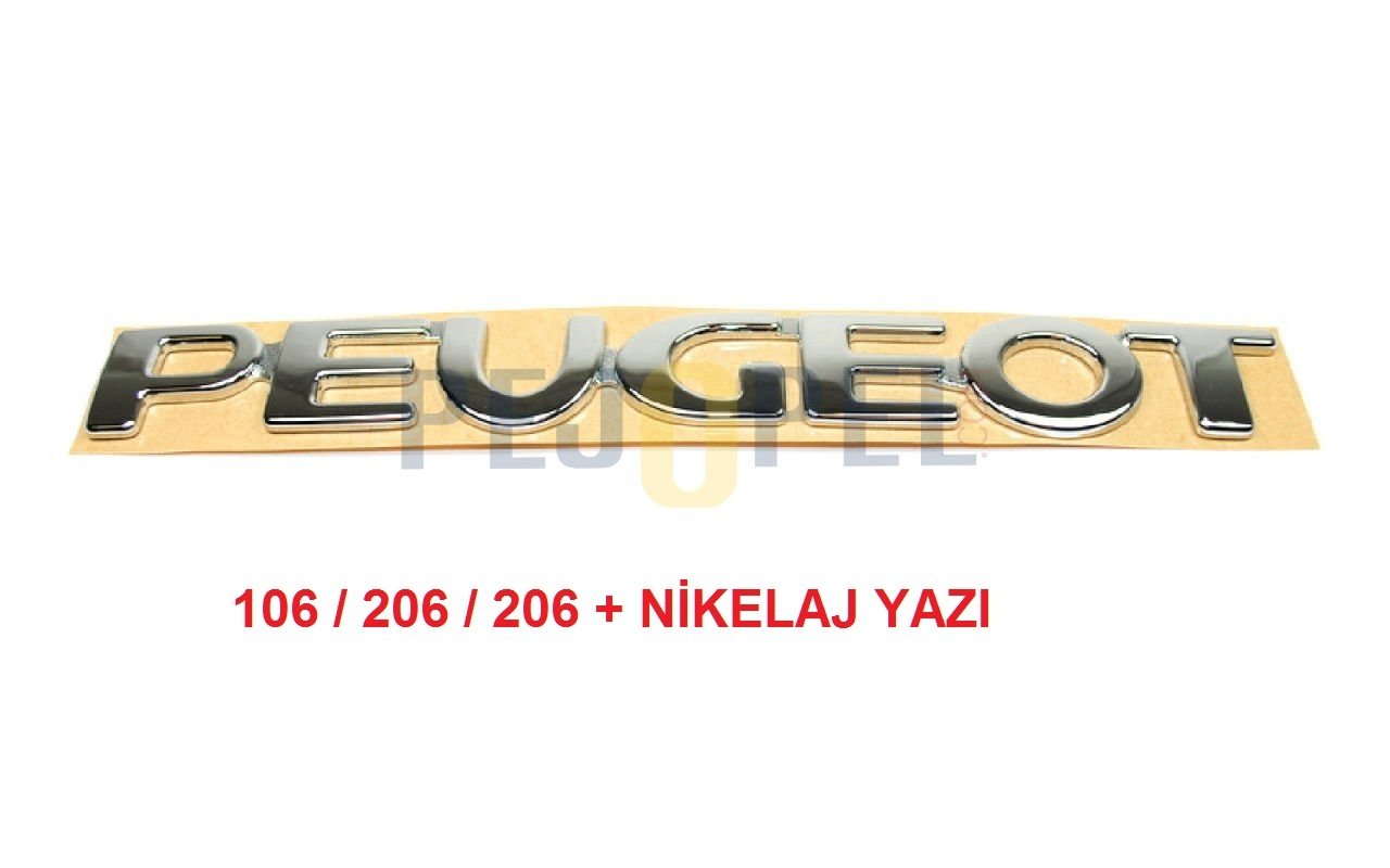 Arka Bagaj Peugeot Yazısı 106 / 206 / 206+ ( 8663.XT )