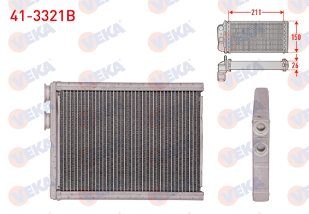 PEUGEOT  &  CITROEN & OPEL - KALORİFER RADYATÖRÜ 208 ( P21E ) / 2008 ( P24E ) / C4 ( C41 ) / CORSA F (  2020 -->  )