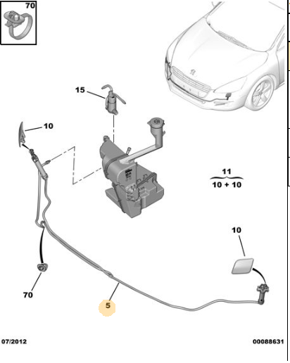 Peugeot 508 Far Fıskiye Yıkama Motoru Takımı - 6438.EV