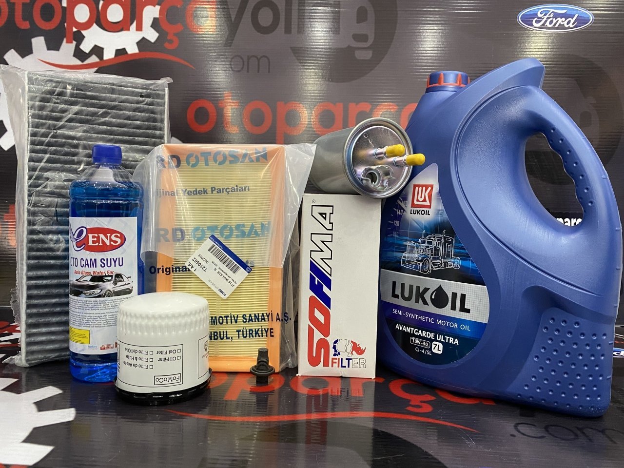 Connect 75ps Komple Yağ Bakım Seti 10w30 7 Litre Lukoil Motor Yağı