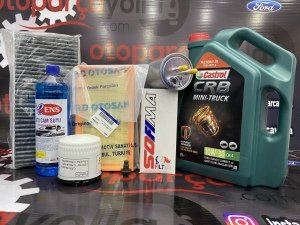 Connect 75ps Komple Yağ Bakım Seti 10w30 7 Litre Castrol Motor Yağı