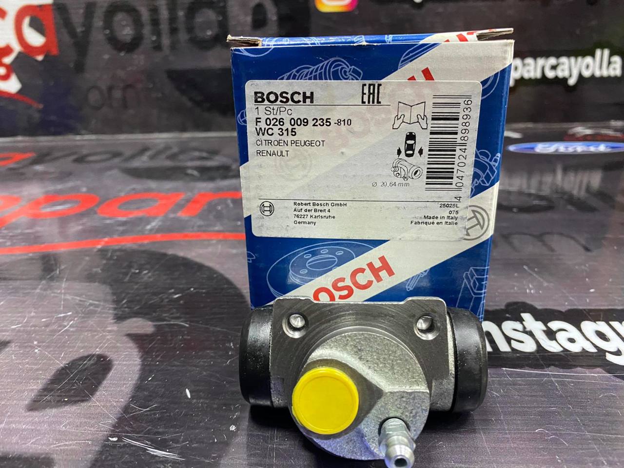 SAĞ FREN SİLİNDİRİ PEUGEOT206-306/CITREON XSARA-ZX BOSCH MARKA