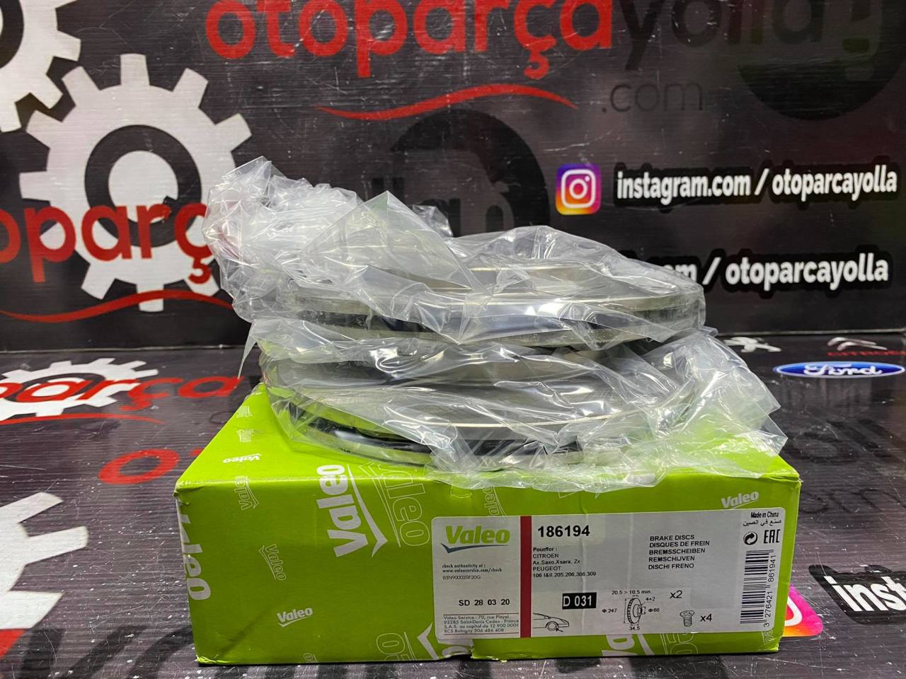 206 Ön Disk Takım Havalı Valeo
