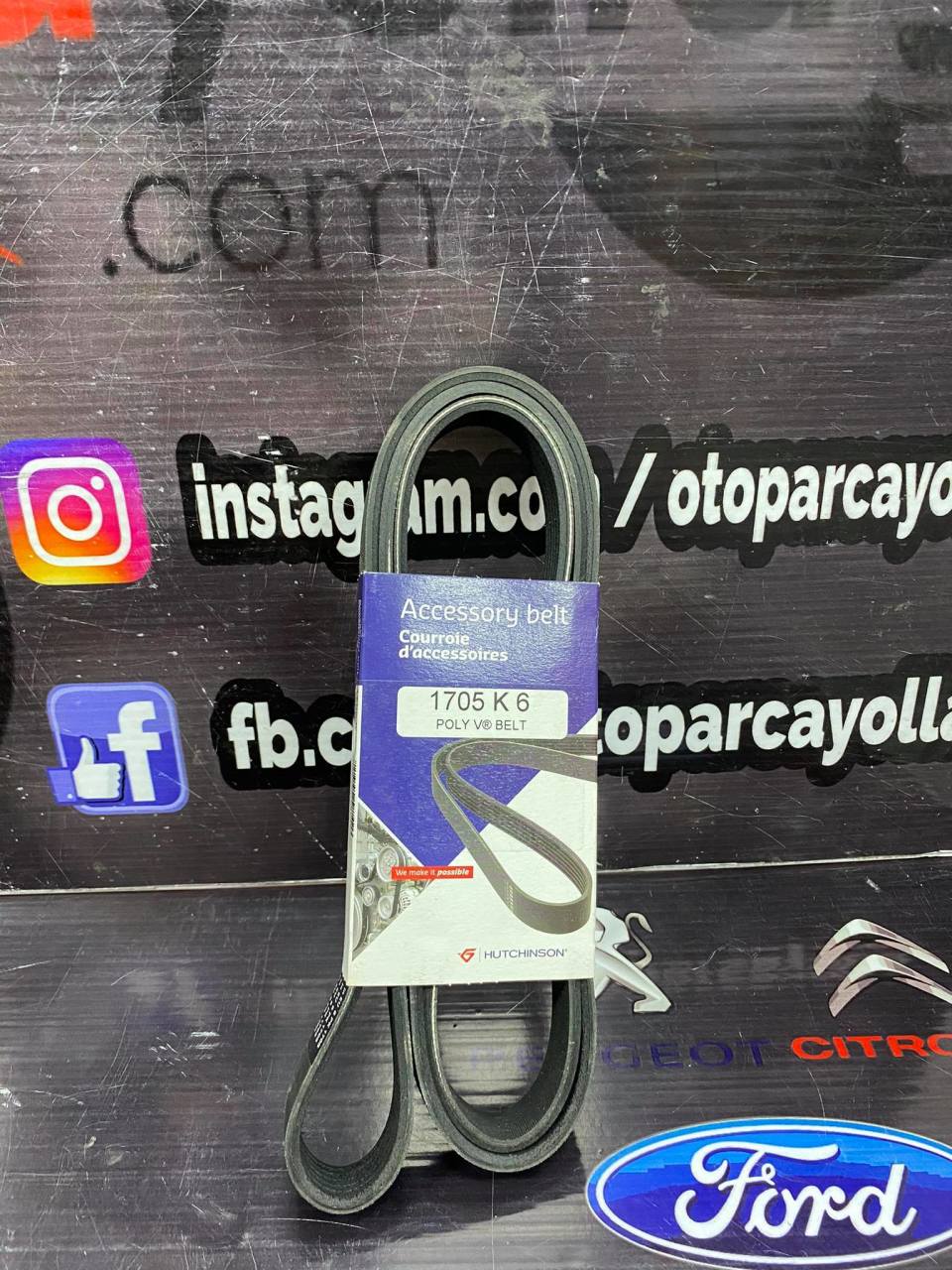 Partner Tepee V-Kayışı 6pk 1705 Peugeot Hutchinson Orjinal