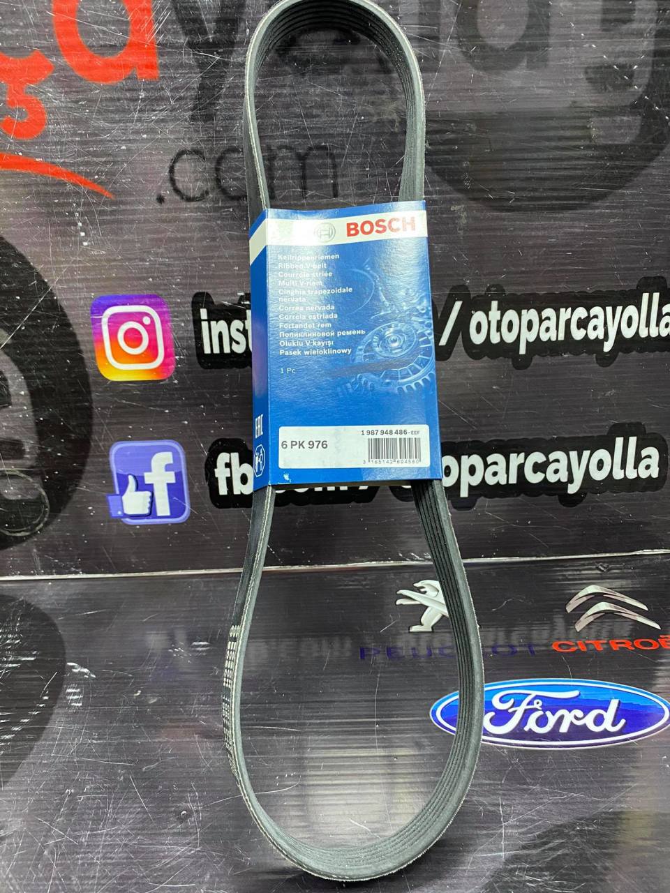 308 1.6 Dizel Vantilatör Kayışı 6pk976 Marka