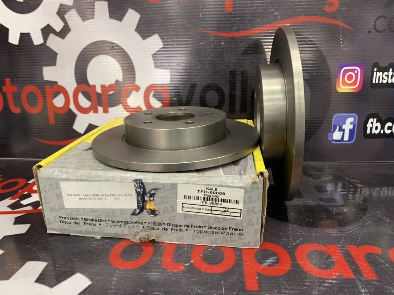 Ford Focus 2004-2012 Arası Arka Disk Kale TAKIM 2 ADET