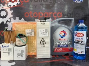 C-Elysee Euro6 Komple Orjinal Yağ Bakım Seti 5w30 Total Yağlı