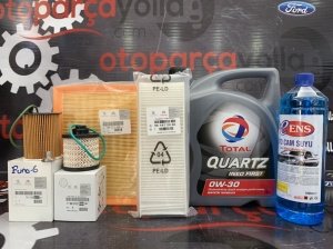 C-Elysee Euro6 Komple Orjinal Yağ Bakım Seti 0w30 Total Yağlı