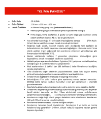 SP-KLİMA KONTROL PANOSU