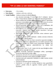 TP-12-80 WİFİ'Lİ KONTROL PANOSU