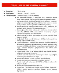 TP-21-100 WİFİ'Lİ  KONTROL PANOSU