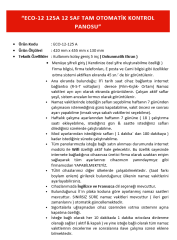 ECO-12-80 A TAM OTOMATİK KONTROL PANOSU