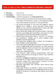 ECO-12-100 A TAM OTOMATİK KONTROL PANOSU