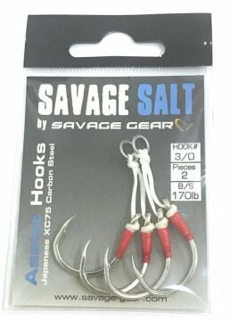 Savage Gear Eyed Assist Hook Jigging İğnesi Çift İğneli 2ad