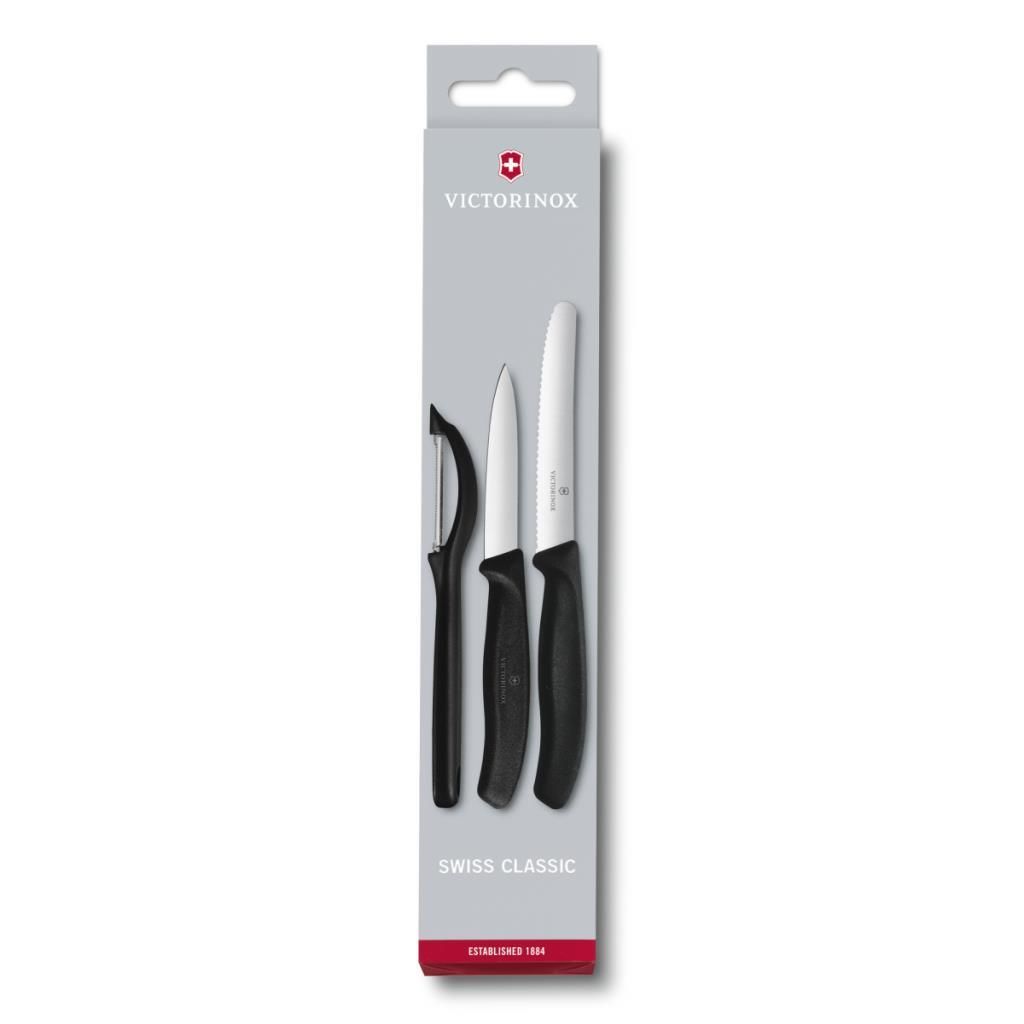 Victorinox 3 Parça Soyma Seti 6.7113.31 Siyah