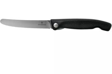 Victorinox 11cm Katlanabilir Domates Bıçağı Siyah 6.7833.FB
