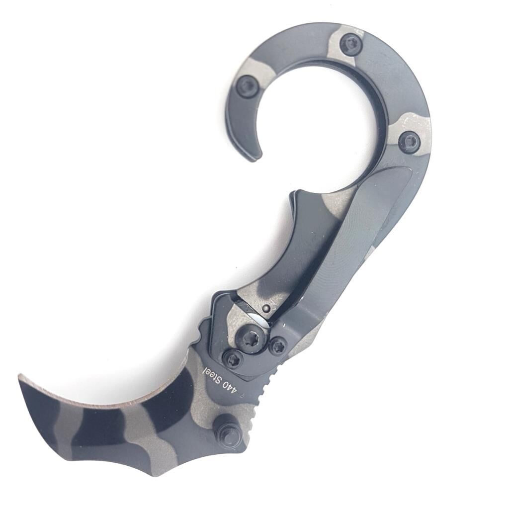 TDTX 10cm Mini Karambit Bıçak Kamuflaj Avcı Kamp Bıçağı